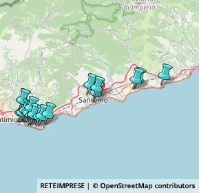 Mappa Via Johann Wolfgang Von Goethe, 18038 Sanremo IM, Italia (9.851)