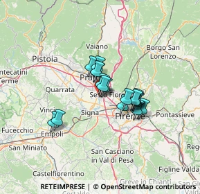 Mappa Via delle Corti, 50013 Campi Bisenzio FI, Italia (8.99882)
