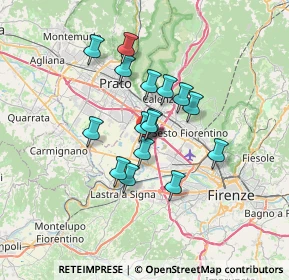 Mappa Via delle Corti, 50013 Campi Bisenzio FI, Italia (5.14438)