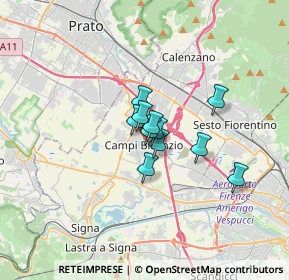 Mappa Via delle Corti, 50013 Campi Bisenzio FI, Italia (1.84273)