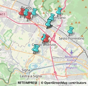 Mappa Via delle Corti, 50013 Campi Bisenzio FI, Italia (3.50786)