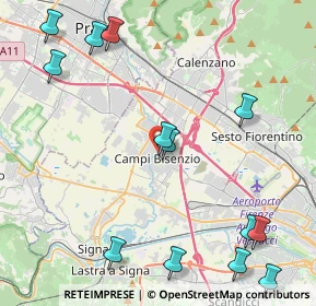 Mappa Via delle Corti, 50013 Campi Bisenzio FI, Italia (5.93786)