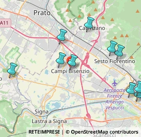 Mappa Via delle Corti, 50013 Campi Bisenzio FI, Italia (5.85385)
