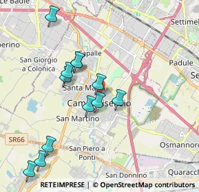 Mappa Via delle Corti, 50013 Campi Bisenzio FI, Italia (1.97583)