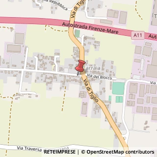 Mappa Via Comunale Carraia, 218, 55012 Capannori, Lucca (Toscana)