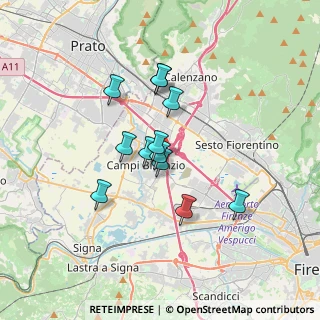 Mappa Viale Primaldo Paolieri S.N.C, 50013 Campi Bisenzio FI, Italia (2.71917)