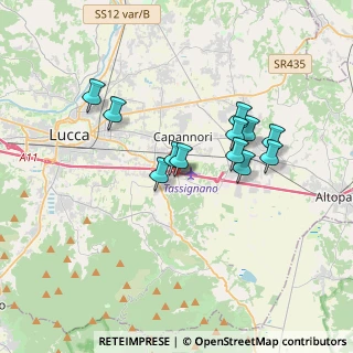 Mappa Loc Tassignano, 55012 Capannori LU, Italia (3.0125)