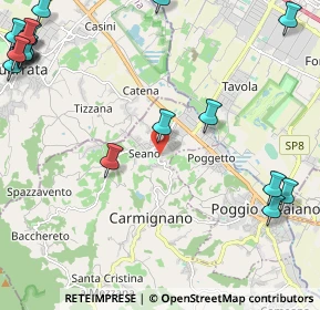 Mappa Via Sironi, 59015 Carmignano PO, Italia (3.50789)