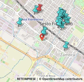 Mappa Via Cino da Pistoia, 50019 Sesto Fiorentino FI, Italia (0.5725)