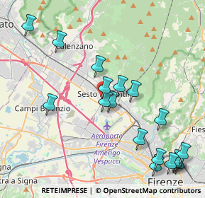 Mappa Via Cino da Pistoia, 50019 Sesto Fiorentino FI, Italia (4.91722)