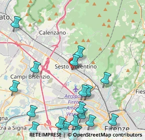Mappa Via Cino da Pistoia, 50019 Sesto Fiorentino FI, Italia (5.939)