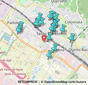 Mappa Via Cino da Pistoia, 50019 Sesto Fiorentino FI, Italia (0.848)