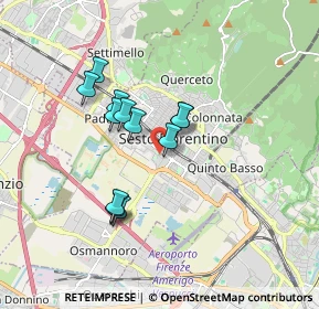 Mappa Via Cino da Pistoia, 50019 Sesto Fiorentino FI, Italia (1.42)