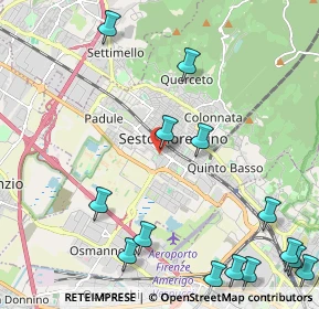 Mappa Via Cino da Pistoia, 50019 Sesto Fiorentino FI, Italia (3.03214)