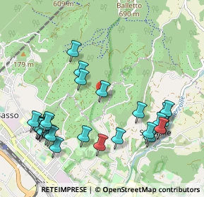 Mappa Via di Malafrasca, 50019 Sesto Fiorentino FI, Italia (1.22069)