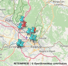 Mappa Via di Malafrasca, 50019 Sesto Fiorentino FI, Italia (6.75273)