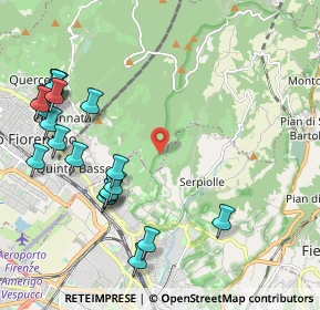 Mappa Via di Malafrasca, 50019 Sesto Fiorentino FI, Italia (2.602)