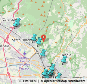 Mappa Via di Malafrasca, 50019 Sesto Fiorentino FI, Italia (5.42231)