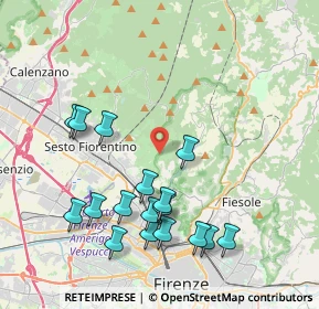 Mappa Via di Malafrasca, 50019 Sesto Fiorentino FI, Italia (4.39118)