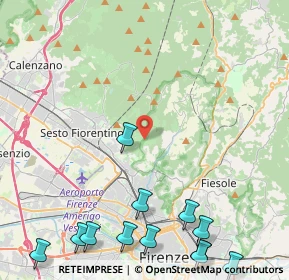 Mappa Via di Malafrasca, 50019 Sesto Fiorentino FI, Italia (6.81846)