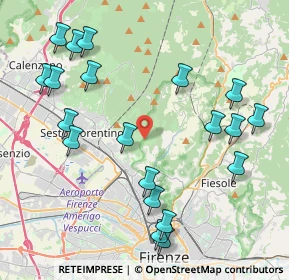 Mappa Via di Malafrasca, 50019 Sesto Fiorentino FI, Italia (4.9225)