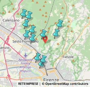 Mappa Via di Malafrasca, 50019 Sesto Fiorentino FI, Italia (3.57917)