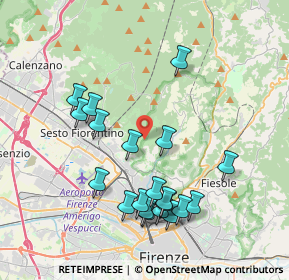 Mappa Via di Malafrasca, 50019 Sesto Fiorentino FI, Italia (4.091)