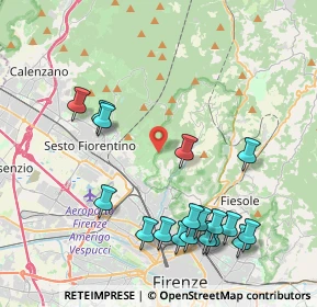 Mappa Via di Malafrasca, 50019 Sesto Fiorentino FI, Italia (4.78833)