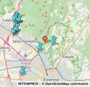 Mappa Via di Malafrasca, 50019 Sesto Fiorentino FI, Italia (5.39333)