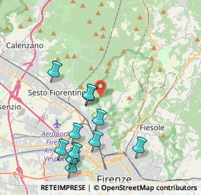 Mappa Via di Malafrasca, 50019 Sesto Fiorentino FI, Italia (4.45364)