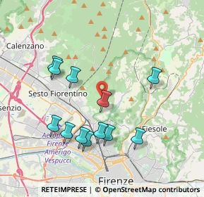 Mappa Via di Malafrasca, 50019 Sesto Fiorentino FI, Italia (3.90333)