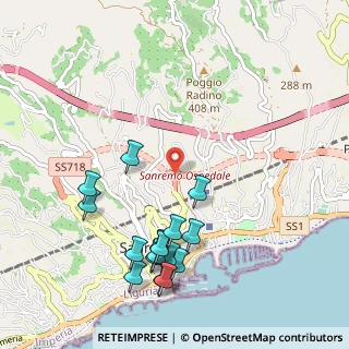 Mappa Via Giovanni Pascoli, 18038 Sanremo IM, Italia (1.20125)
