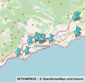 Mappa Via Giovanni Pascoli, 18038 Sanremo IM, Italia (3.72917)