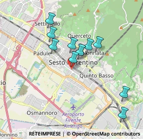 Mappa Via Giovanni Boccaccio, 50019 Sesto Fiorentino FI, Italia (1.68364)