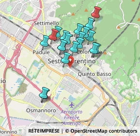 Mappa Via Giovanni Boccaccio, 50019 Sesto Fiorentino FI, Italia (1.5455)