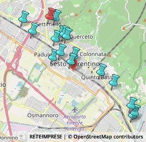 Mappa Via Giovanni Boccaccio, 50019 Sesto Fiorentino FI, Italia (2.23353)