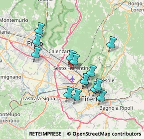 Mappa Via Giovanni Boccaccio, 50019 Sesto Fiorentino FI, Italia (6.67786)