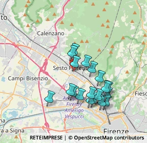 Mappa Via Giovanni Boccaccio, 50019 Sesto Fiorentino FI, Italia (3.36211)