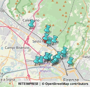 Mappa Via Giovanni Boccaccio, 50019 Sesto Fiorentino FI, Italia (3.32059)