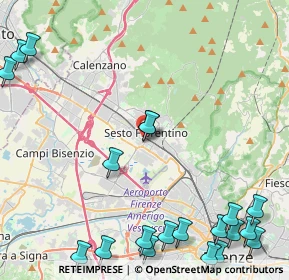 Mappa Via Giovanni Boccaccio, 50019 Sesto Fiorentino FI, Italia (6.567)