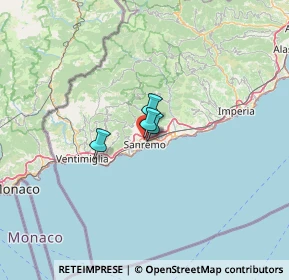 Mappa Via montà da, 18038 Sanremo IM, Italia (56.25)