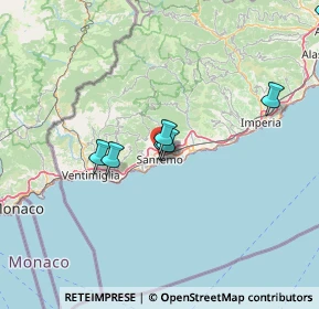 Mappa Via montà da, 18038 Sanremo IM, Italia (33.77545)