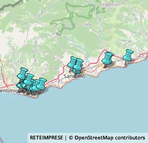 Mappa Via montà da, 18038 Sanremo IM, Italia (9.3395)