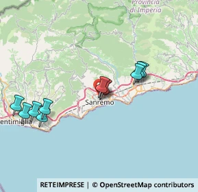 Mappa Strada Montà dei Lanza, 18038 Sanremo IM, Italia (7.33273)