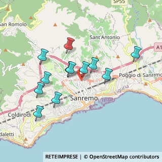 Mappa Via montà da, 18038 Sanremo IM, Italia (1.73167)