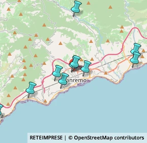 Mappa Via montà da, 18038 Sanremo IM, Italia (4.8975)