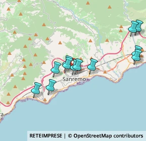 Mappa Strada Montà dei Lanza, 18038 Sanremo IM, Italia (3.7175)