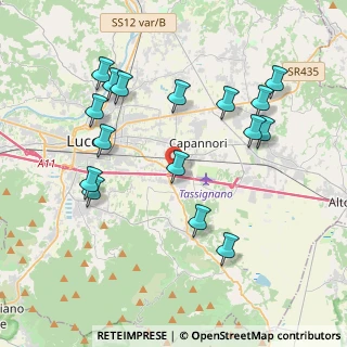 Mappa Via di Caprino, 55012 Capannori LU, Italia (4.30438)