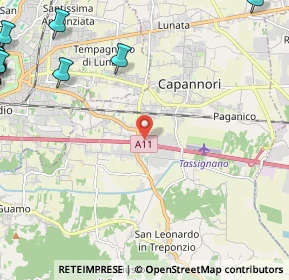 Mappa Via di Caprino, 55012 Capannori LU, Italia (4.35368)