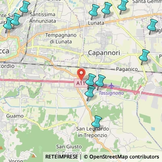 Mappa Via di Caprino, 55012 Capannori LU, Italia (3.24167)